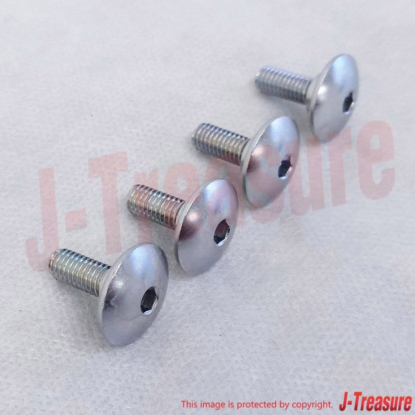 SUZUKI HAYABUSA GSX1300R 08-12 Genuine Front Fender Screw(6X16) x4 Set OEM