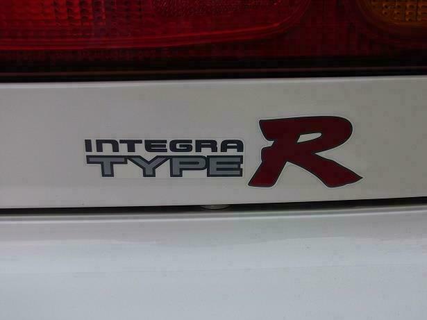 HONDA INTEGRA DC2 Genuine Rear Decal Sticker "TYPE R" Silve 75717-ST7-Z01ZA OEM