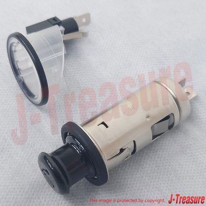 NISSAN SKYLINE GT-R BNR34 Genuine Cigarette Lighter Complete & Ring Set OEM