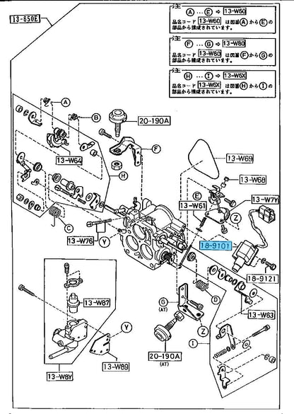 MAZDA RX-7 FC3S 1984-1988 Genuine Throttle Position Sensor N326-18-911A OEM