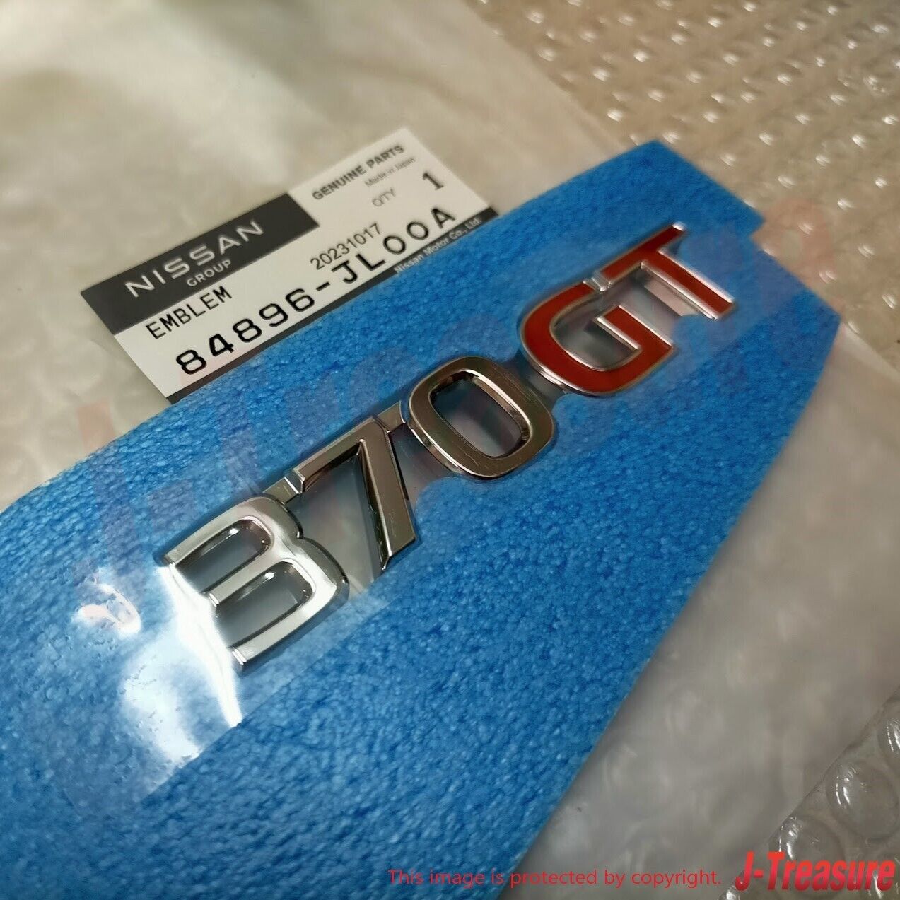 NISSAN INFINITI G37 V36 08-13 Genuine Trunk Lid "370GT" Emblem 84896-JL00A OEM