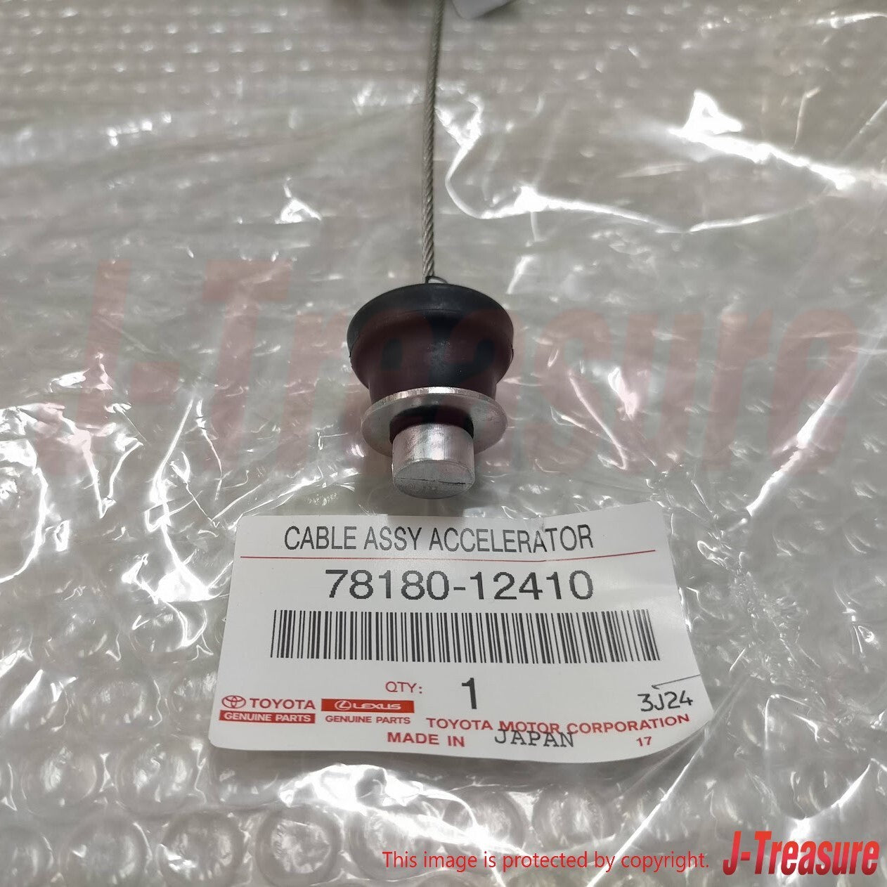 TOYOTA LEVIN TRUENO AE86 RHD Genuine Accelerator Throttle Cable 78180-12410 OEM