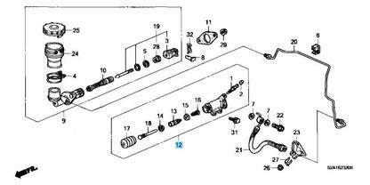 HONDA S2000 AP1 00-03 Genuine Clutch Slave Cylinder Operating 46930-S2A-003 OEM