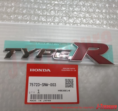 HONDA CIVIC TYPE-R FD2 2006-2011 Genuine Rear "TYPE-R" Emblem Badge OEM