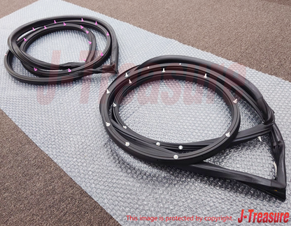 MITSUBISHI LANCER EVO4 CN9A EVO5 6 CP9A Genuine Front Door Weatherstrip Set OEM