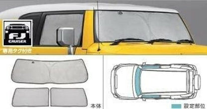 TOYOTA FJ CRUISER GSJ1# 07-14 Genuine Sunshade Front & Side set 08234-35010 OEM