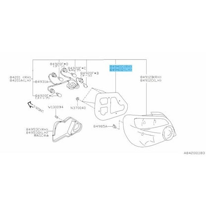 SUBARU IMPREZA WRX STI 04-05 Genuine Packing Rear Combination Right & Left Set