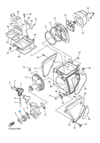 YAMAHA WR450F 2005-2006 Genuine Carburetor 3 Joint 5XD-13597-10-00 OEM