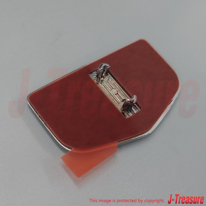 NISSAN SKYLINE R33 93-98 Genuine Front Fender Emblem Red "GT" 63896-15U00 x2 Set
