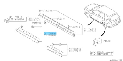 SUBARU FORESTER SJ# 2014-2018 Genuine F/Door Garnish Assy RH 91112SG122 OEM