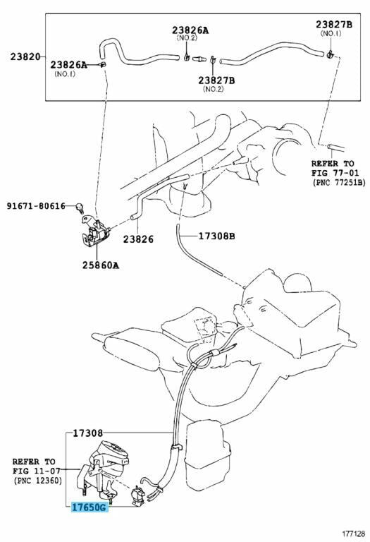 TOYOTA CAMRY GSV40 MCV30 03-17 Genuine Duty Vacuum Switching Valve 90910-12204