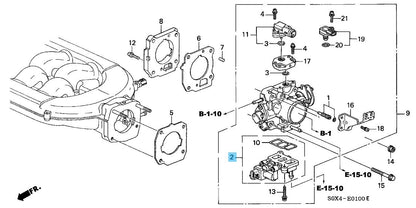 HONDA ACCORD V6 98-02 Genuine Rotary Air Control Valve Set 16022-P8A-A03 OEM