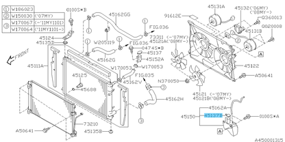 SUBARU WRX STI VAF 15-20 Genuine Engine Coolant Reserve Tank Cap 45153AA000 OEM