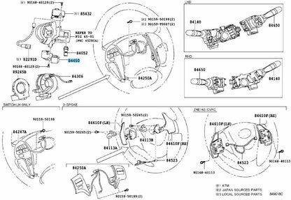 TOYOTA LEXUS SCION Genuine Ignition Or Starter Switch Assembly 84450-12200 OEM
