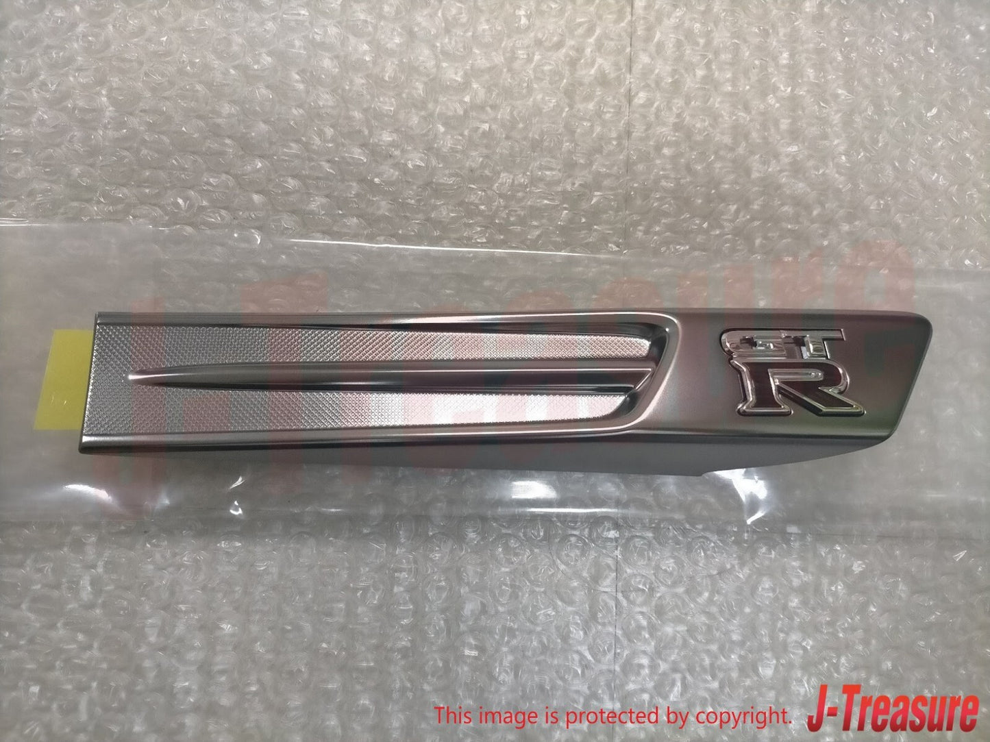 NISSAN GT-R R35 Genuine Front Side Fender Pure Emblem Silver Right Left Pair OEM