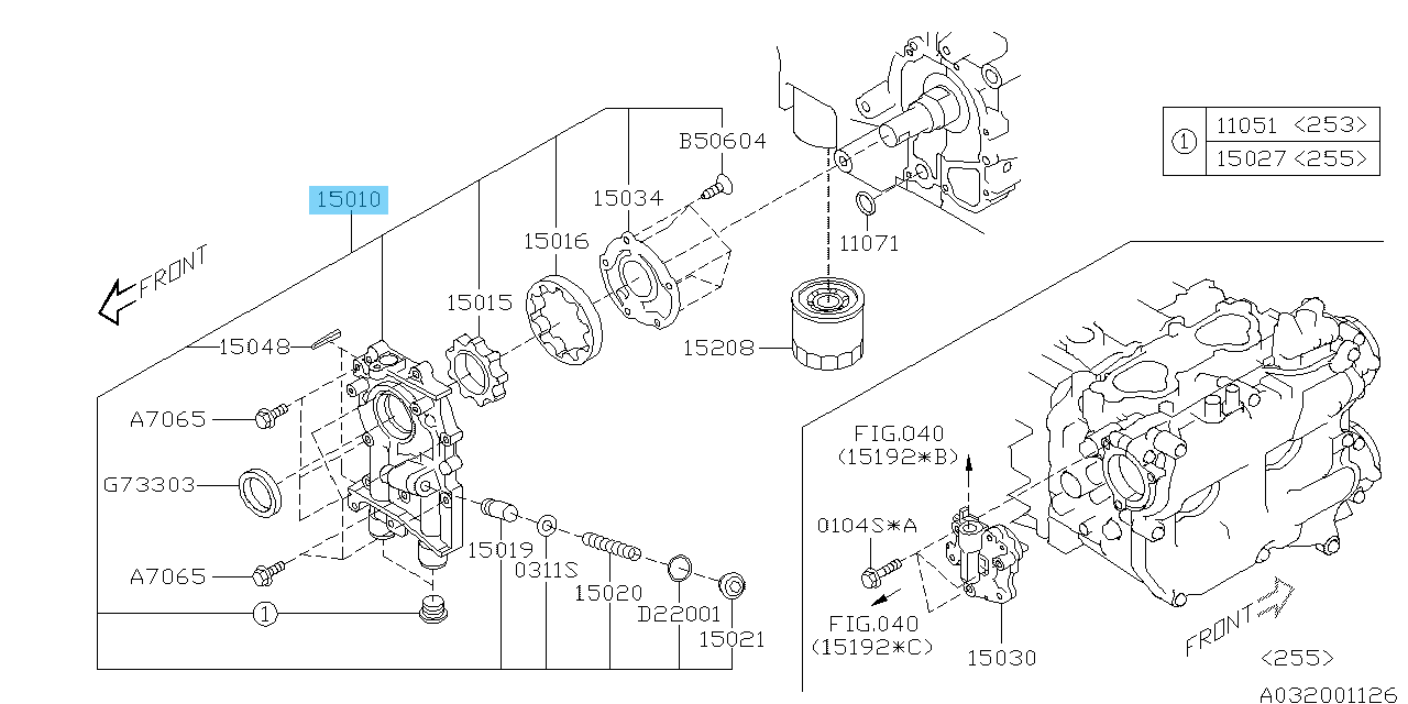 SUBARU WRX STI VAF 2015-2020 Genuine Engine Oil Pump Assy 15010AA360 OEM
