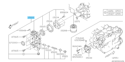 SUBARU WRX STI VAF 2015-2020 Genuine Engine Oil Pump Assy 15010AA360 OEM