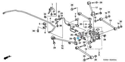HONDA ACCORD 05-07 Genuine Rear Link Stabilizer Bracket LH 52345-SEA-E00 OEM
