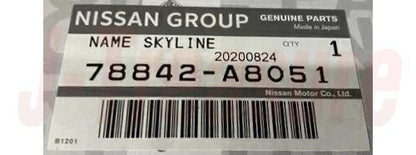 NISSAN SKYLINE GT-R KPGC10 Genuine Front Fender Name Emblem 78842-A805 OEM