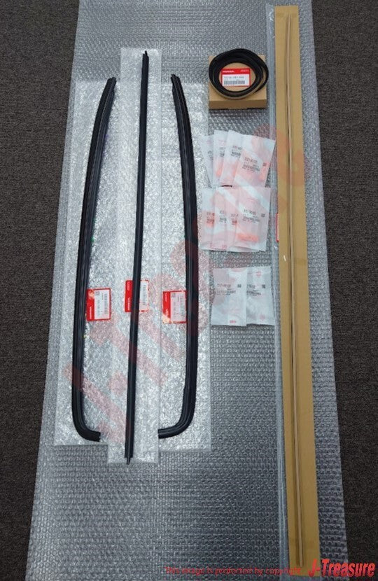 HONDA CIVIC 92-95 Genuine Fr/Windshield Molding Upper RH LH Clip Dam Holder Set