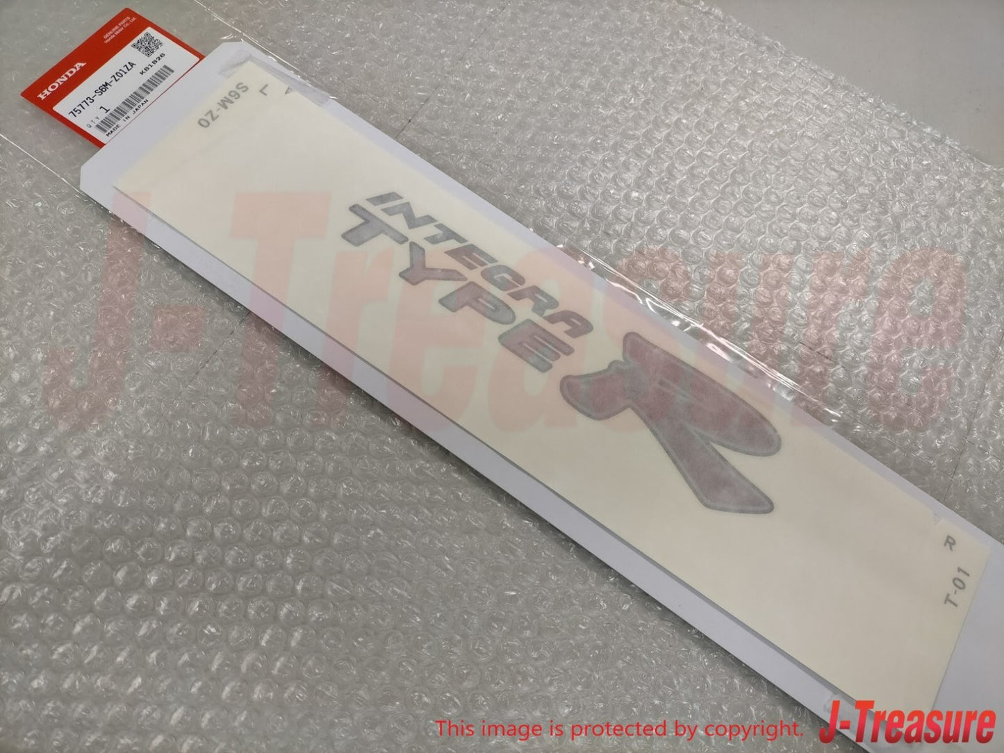 HONDA INTEGRA TYPE-R DC5 Genuine Rear Side Fender Decal Sticker Silver Set OEM