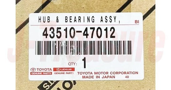 TOYOTA PRIUS NHW20 04-09 Genuine Front Wheel Hub & Bearing Assy RH or LH OEM
