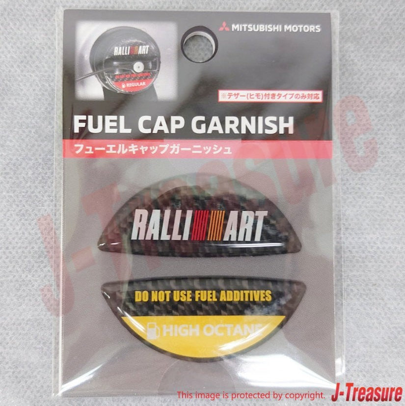 MITSUBISHI Genuine Fuel Cap Garnish "RALLIART" For High Octane Vehicles OEM