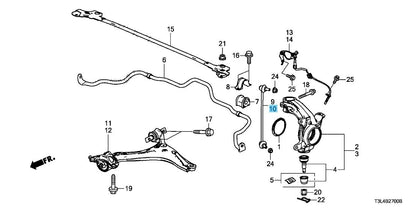 HONDA ACCORD 2013-2017 Genuine Front Stabilizer Link LH 51325-T2A-A01 OEM