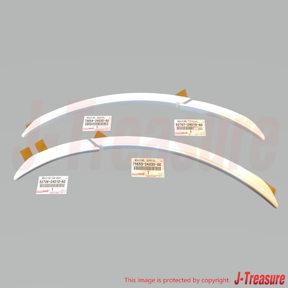 LEXUS RC F USC10 14- Genuine Rear Quarter & Bumper Outside Moulding RH LH Set