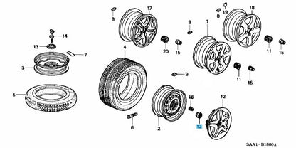 HONDA FIT GD# GE# Genuine Wheel Center Cap For Snow Tires 44732-SAA-000 OEM
