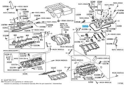 TOYOTA RAV4 GSA33 06-12 Genuine Cylinder Head Cover Gasket No.2 11214-31020 OEM