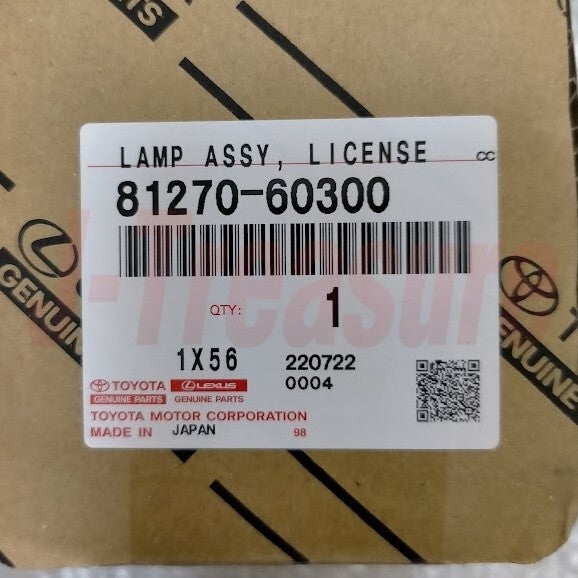 TOYOTA LAND CRUISER 100 Series Genuine License Plate Lamp Assy 81270-60300 OEM