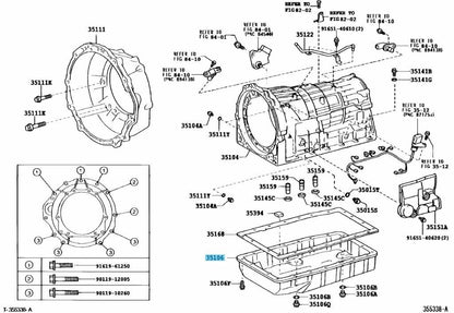 TOYOTA LEXUS GS IS RC Genuine Automatic Transmission Oil Pan 35106-30260 OEM