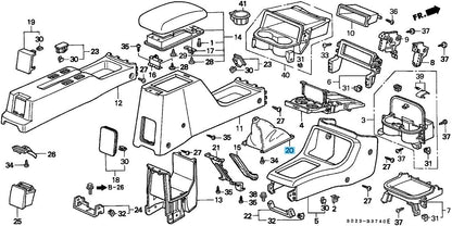 HONDA CIVIC EK2 EK4 EK9 1996-2000 Genuine Change Lever Boot 83414-S04-000ZA OEM