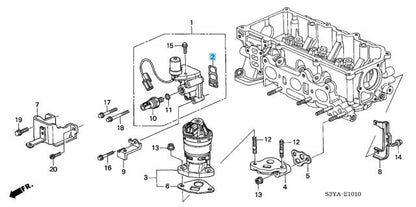 HONDA ACCORD 94-97 Genuine Spool Valve Filter & Solenoid Base Gasket set OEM