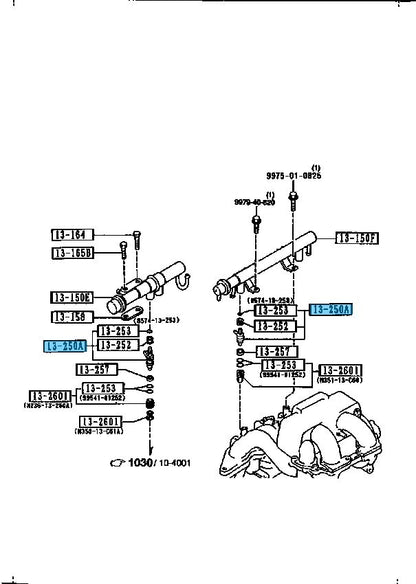 MAZDA RX-7 RX7 TURBO FC3S 1989-1991 Genuine Fuel Injector N370-13-250 OEM