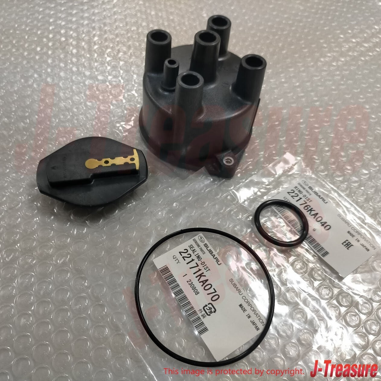SUBARU SAMBAR KS3 KV3 Genuine Distributor Cap Rotor Head O-ring 4pces Set OEM