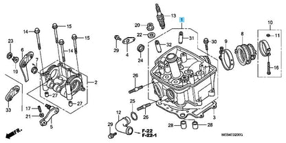 HONDA CRF450R 2007-2008 Genuine Engine Cylinder Head 12200-MEN-A00 OEM