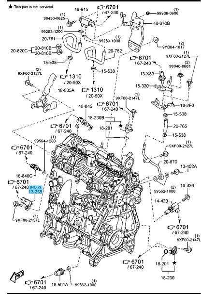 MAZDA CX-5 KE# KF# Genuine Diesel Engine Intake Pressure Map Sensor 4-PINS OEM