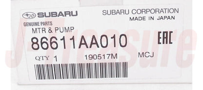 SUBARU FORESTER SF5 1998-2005 Genuine Washer Motor & Pump Assy 86611AA010 OEM