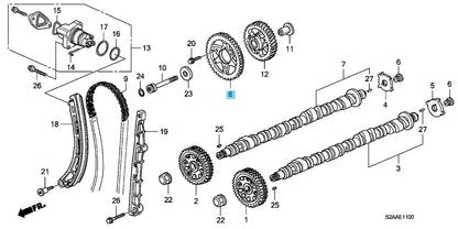 HONDA S2000 AP1 AP2 '00-'09 Genuine Cam Chain Driven Sprocket 14210-PCX-004 OEM