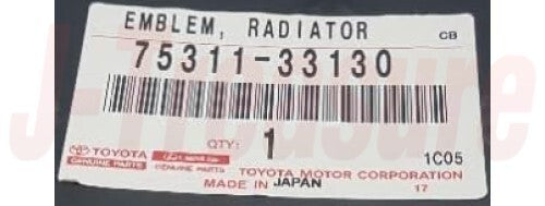 TOYOTA CAMRY ACV40 GSV40 07-10 Genuine Radiator Grille Emblem 75311-33130 OEM