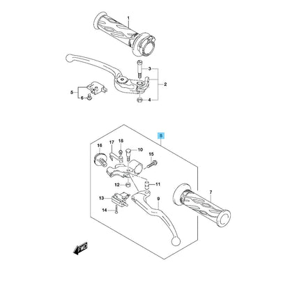 SUZUKI GSX-R600 '15-23 GSX-R1000 '15-18 Genuine Clutch Lever Assy 57500-41G42