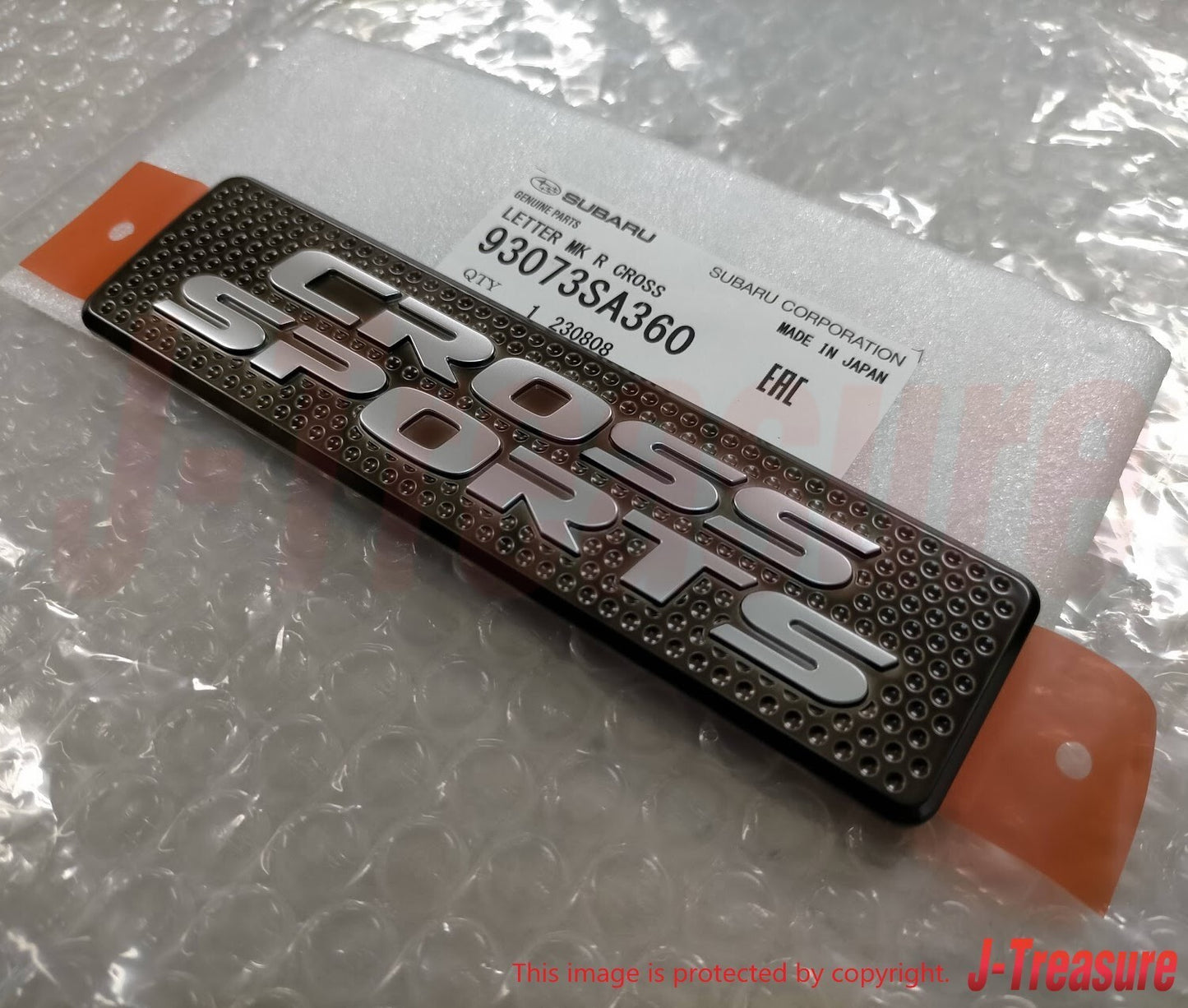 SUBARU FORESTER SG 03-08 Genuine Letter Mark Rear Gate "CROSS SPORTS" Emblem OEM