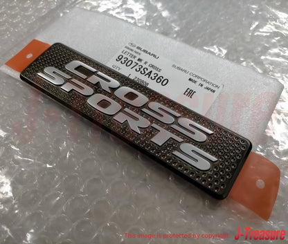 SUBARU FORESTER SG 03-08 Genuine Letter Mark Rear Gate "CROSS SPORTS" Emblem OEM