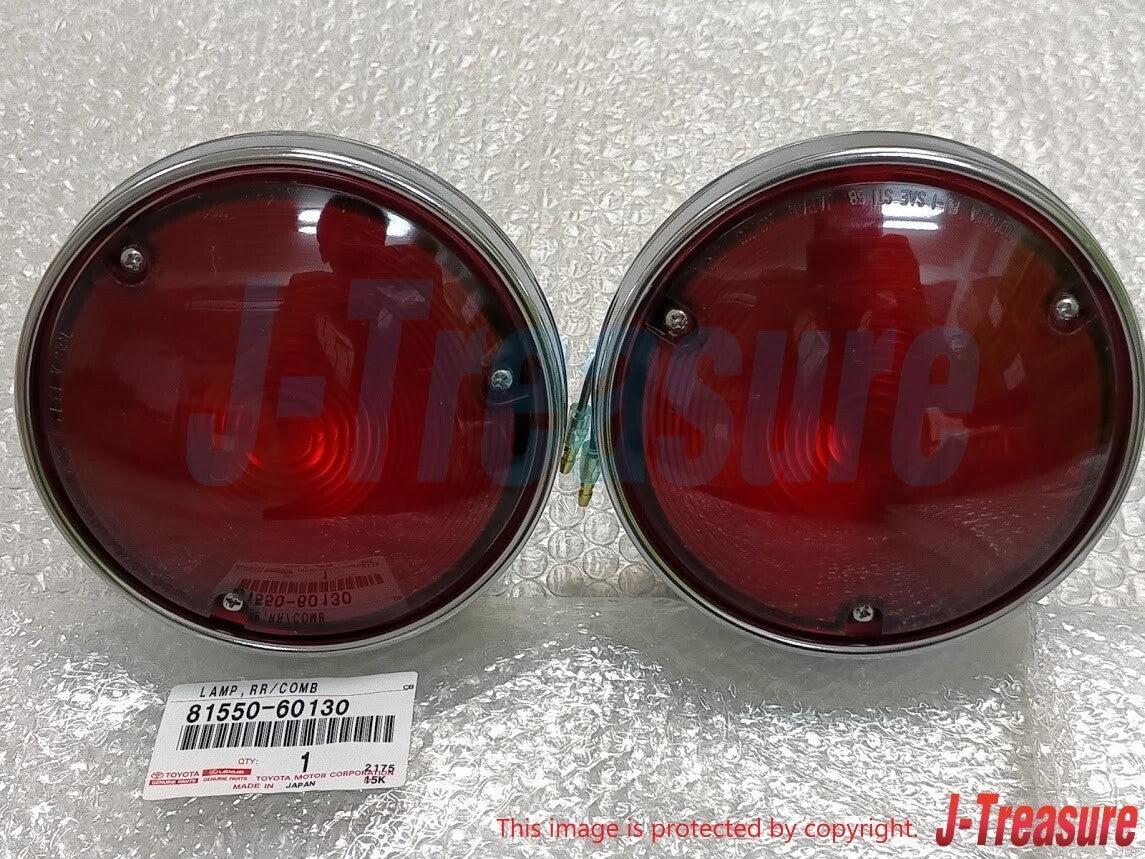 TOYOTA LAND CRUISER FJ40 69-74 Genuine Rear Tail Light Taillight Red 2 Set OEM