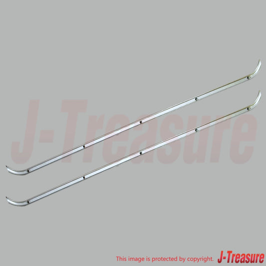 TOYOTA LAND CRUISER FJ40 81-83 Genuine Fr/Door Glass W/Strip Inner x2 Set W/O VW