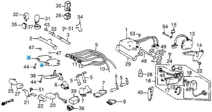 HONDA GL1200 GOLD WING 1984 Genuine Ignition Coil 30510-MA6-013 x2 Set OEM