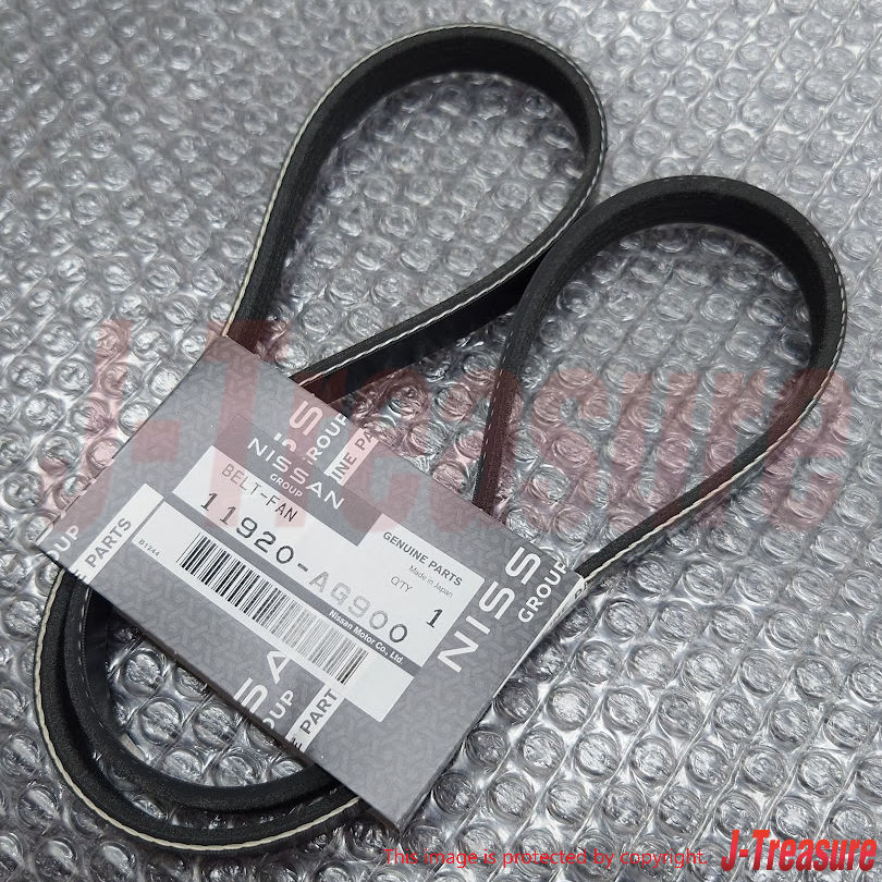 NISSAN 350Z Z33 2003-2007 Genuine Fan Alternator Belt & Compressor Belt Set OEM