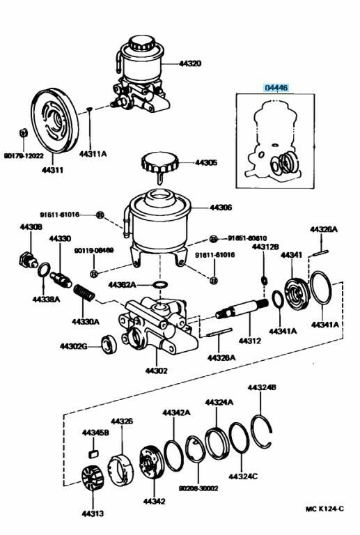 TOYOTA  LAND CRUISER 70 80 Series Genuine Power Ssteering Pump Gasket Kit OEM